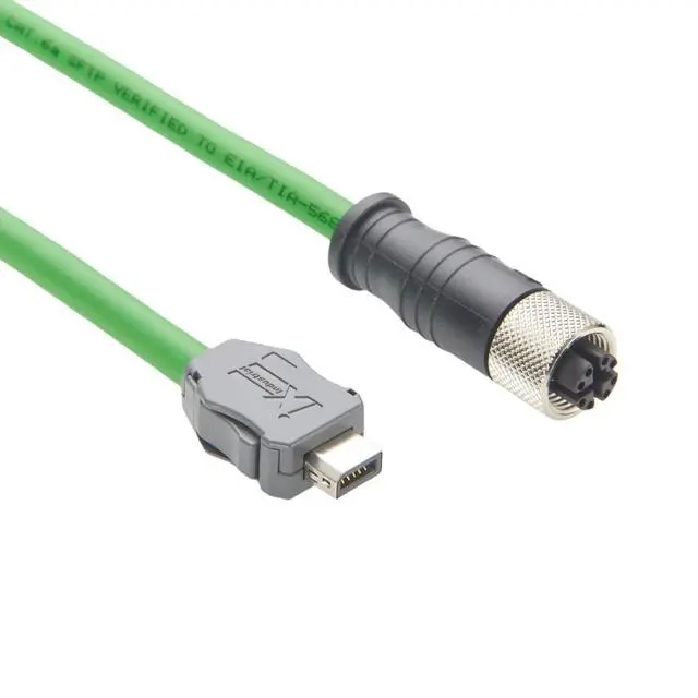 Alt view image 4 of 6 - IX40G-B-10S-CV(7.0) IX B Key to M12 8Pin X-Code Female Cable 10Gbps Shielded Industrial Cat6A Ethernet GigE Vision Camera Cable for Machine Vision Robotic PLC Factory Automation(2M/6.6FT) (Female)