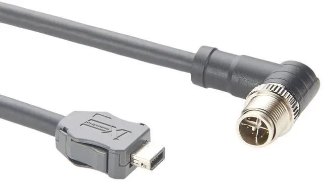 Main image of IX40G-A-10S-CV(7.0) IX A Key to M12 X Code 8Pin Male Cable IX 10Pin Type A to M12 Industrial Cat6A Ethernet 10Gbps Shielded for Industrial Camera Machine Vision(2M/6.6FT) (Right Angle Male)