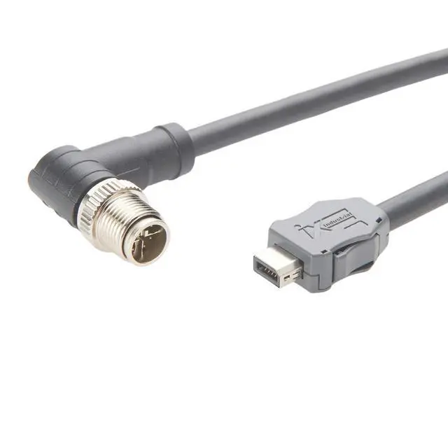 Alt view image 4 of 5 - IX40G-A-10S-CV(7.0) IX A Key to M12 X Code 8Pin Male Cable IX 10Pin Type A to M12 Industrial Cat6A Ethernet 10Gbps Shielded for Industrial Camera Machine Vision(2M/6.6FT) (Right Angle Male)