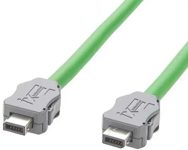 Main image of IX40G-B-10S-CV(7.0) Industrial Cat6A Ethernet Cable IX B Key to B Key Male Connector 10Gbps Shielded GigE Vision Camera Cable for Machine Vision Robotic Industrial Communication PLC (2M/6.6FT)