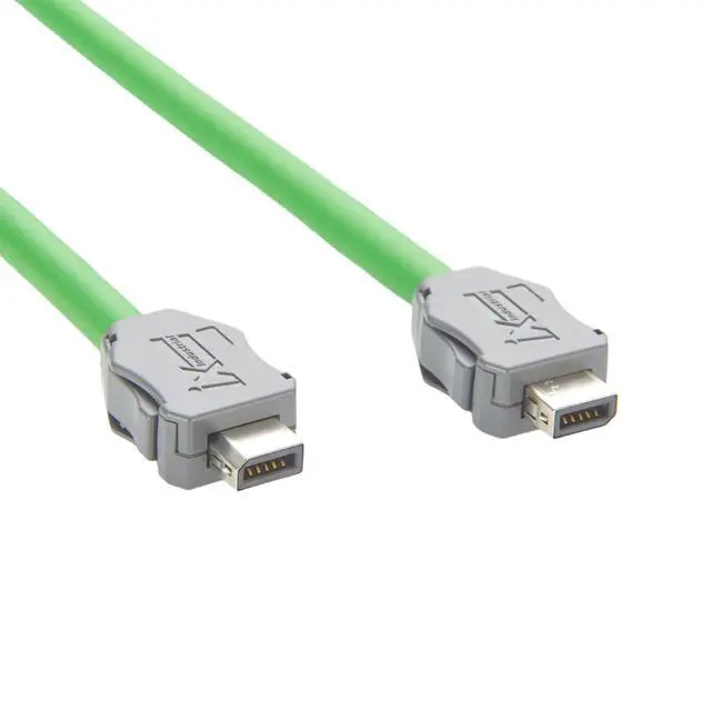 Alt view image 4 of 6 - IX40G-B-10S-CV(7.0) Industrial Cat6A Ethernet Cable IX B Key to B Key Male Connector 10Gbps Shielded GigE Vision Camera Cable for Machine Vision Robotic Industrial Communication PLC (2M/6.6FT)