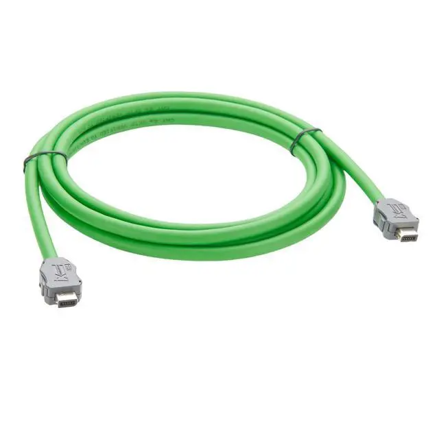 Alt view image 5 of 6 - IX40G-B-10S-CV(7.0) Industrial Cat6A Ethernet Cable IX B Key to B Key Male Connector 10Gbps Shielded GigE Vision Camera Cable for Machine Vision Robotic Industrial Communication PLC (2M/6.6FT)