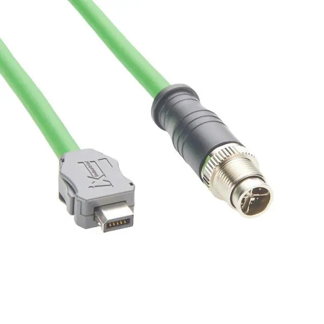 Alt view image 4 of 7 - IX40G-B-10S-CV(7.0) IX B Key to M12 8Pin X-Code Male Cable 10Gbps Shielded Industrial Cat6A Ethernet GigE Vision Camera Cable for Machine Vision Robotic PLC Factory Automation(2M/6.6FT) (Male)