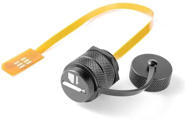 Main image of IP67 Waterproof Mini SIM Card Extension Cable 2FF Panel Mount Male to Female Flex Extender FPC Cable Outdoor Mini SIM Card Holder Adapter for Vehicle GPS Terminals, IoT M2M Devices(0.2M)