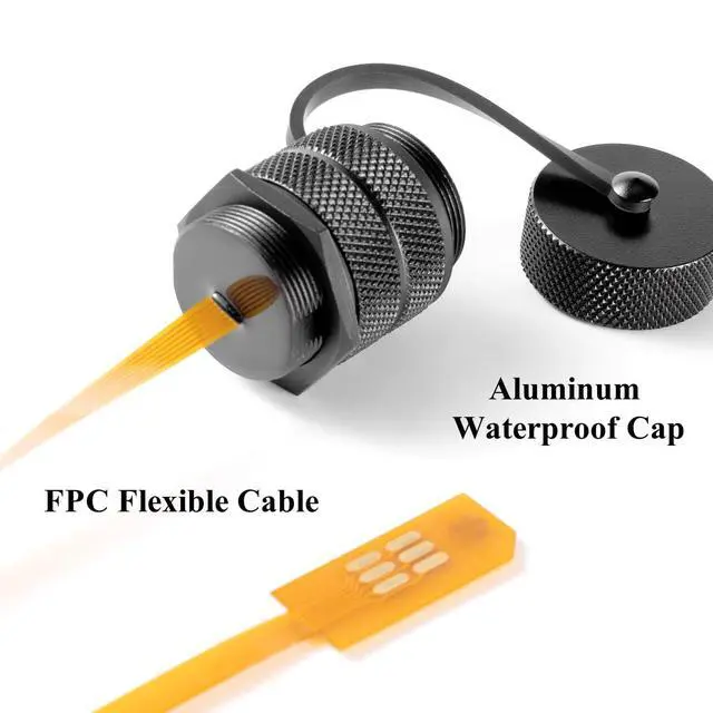 Alt view image 2 of 7 - IP67 Waterproof Mini SIM Card Extension Cable 2FF Panel Mount Male to Female Flex Extender FPC Cable Outdoor Mini SIM Card Holder Adapter for Vehicle GPS Terminals, IoT M2M Devices(0.2M)