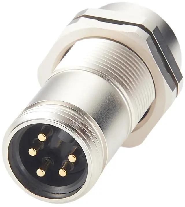 Main image of Mini-Change 7/8" 5 Pin Male to Female Bulkhead Feed-thru Connector IP67 Shielded Minifast Wall Pass Through Panel Mount Receptacle Socket Circular Connector for DeviceNet NMEA 2000 Profibus (1PCS)