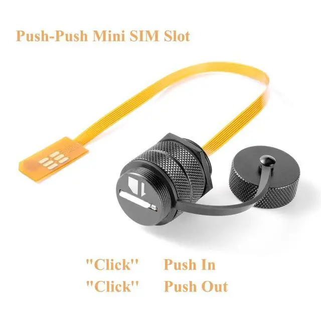 Alt view image 4 of 7 - IP67 Waterproof Mini SIM Card Extension Cable 2FF Panel Mount Male to Female Flex Extender FPC Cable Outdoor Mini SIM Card Holder Adapter for Vehicle GPS Terminals, IoT M2M Devices(0.2M)