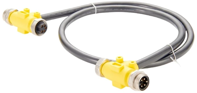 Alt view image 2 of 3 - 4 Way Mini-Change 7/8"-16UNF H Type Connector Cable 7/8" 5Pin Male to Female Backbone H Y Splitter Cable Multi-Port Distributor for DeviceNet CANopen CANbus NMEA 2000(1M/3.28FT)