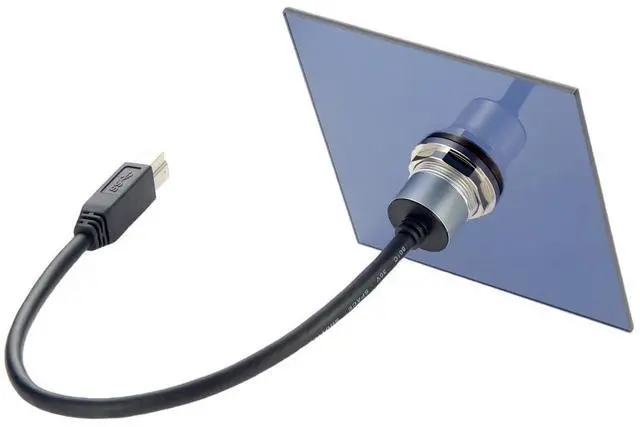 Alt view image 3 of 7 - Single Port USB Type B 3.0 Flush Mount Printer Cable Aluminium Superspeed USB B 3.0 Male to Female Round Dash Mount Extension Cord for Dashboard Sync Printing and Data Transferring(0.3M/1FT) (USB 3.0)