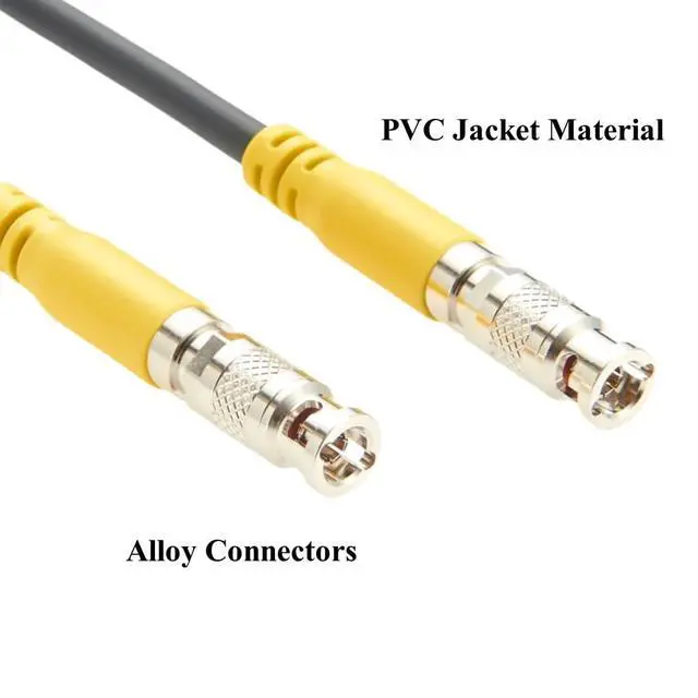 Alt view image 3 of 6 - 75Ohm 12G SDI HD-BNC Male to HD-BNC Male Cable 4694R CoaXPress CXP-6 CXP-12 High Flex Drag Chain Video RF Coaxial Cable for HD-SDI/3G-SDI/6G-SDI 4K Industrial Camera Surveillance Monitor (3M/10FT)