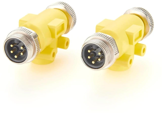 Main image of 5 Poles Mini-C 7/8"-16UNF Circular Connector Male to Male Inline Feedthrough Coupler IP67 DeviceNet 7/8" Mini-Change Inline Adapter for CANbus CANopen NMEA 2000