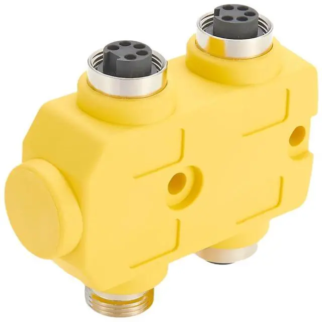 Main image of Compatible DN4000 7/8" Mini-Change 5 Pole 4 Ports MPIS Passive Distribution Box IP67 7/8" Male to 3 Female Pass-Thru Parallel-Wired Port Junction Box for DeviceNet CANopen NMEA2000 Profibus Sensor