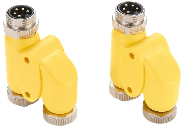 Alt view image 5 of 7 - 5 Pin 3 Way Mini Change 7/8"-16UN Y H Splitter IP67 Waterproof 7/8" Male to Female Mini-Fast Circular Straight Connector Backbone Cable H Distributor for DeviceNet NMEA2000 CANopen Profibus (5Pin)