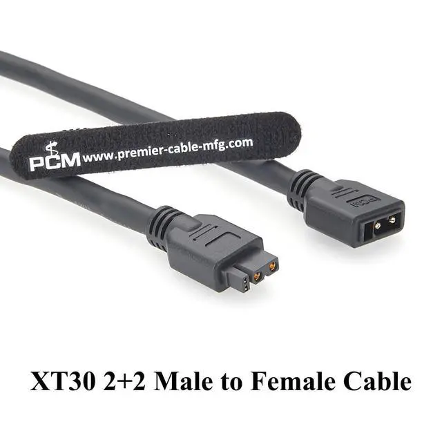 Alt view image 5 of 7 - XT30 2+2 Male to Female Extension Cable Hybrid Power & Signal Cable for CAN Bus, Smart Battery, BMS, Robotics, UAV, AGV, 3D Printer (2M/6.6FT)