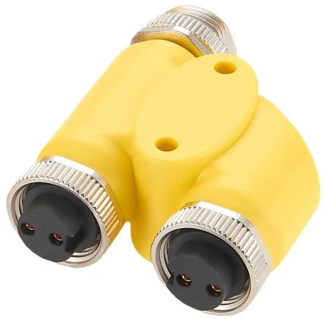 Main image of 2 Pin 3 Way Mini Change 7/8"-16UN Y H Splitter IP67 Waterproof 7/8" Male to Female Mini-Fast Circular Straight Connector Backbone Cable H Distributor for DeviceNet NMEA2000 CANopen Profibus (2Pin)