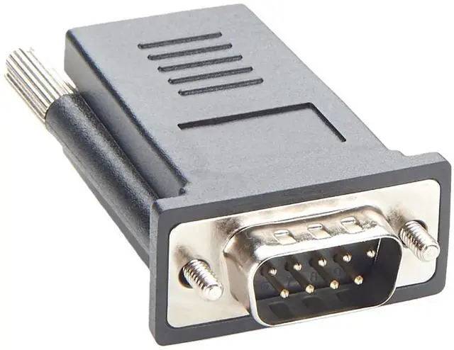 Main image of RJ45 to DB9 Male Crossover Serial Adapter Compatible with ADB0037 RS232 Console Converter for Servers, Routers (DB9 Male)