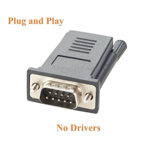 Alt view image 5 of 7 - RJ45 to DB9 Male Crossover Serial Adapter Compatible with ADB0037 RS232 Console Converter for Servers, Routers (DB9 Male)