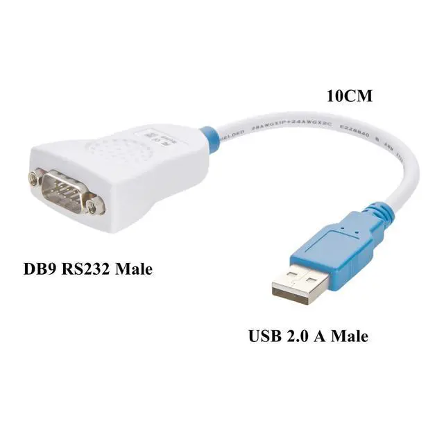 Alt view image 2 of 6 - CHIPI-X10 FTDI USB Cable USB A to DB9 RS232 Male Serial Converter with FT231X Chipset USB to Serial Adapter Support Windows, Linux, Android, Vista(10cm)