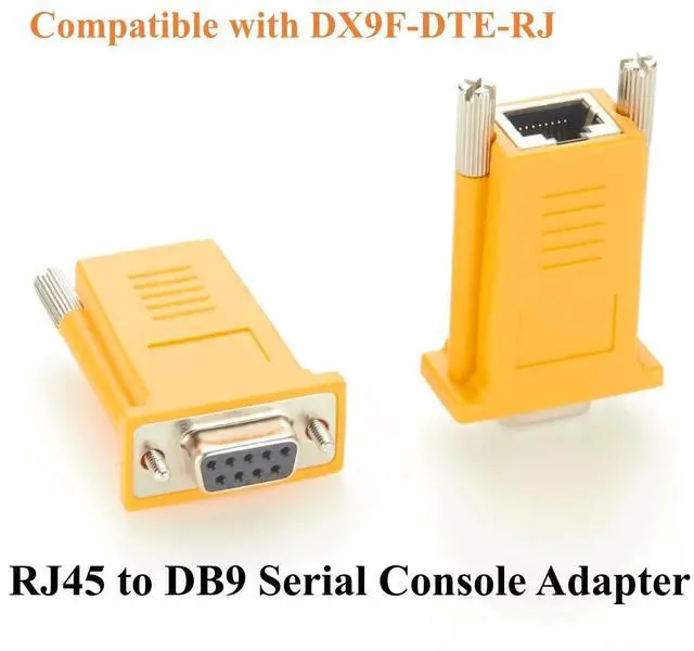 Alt view image 2 of 7 - RJ45 to DB9 Female RS232 Serial Adapter Compatible with DX9F-DTE-RJ for Console Access, POS, Data Center