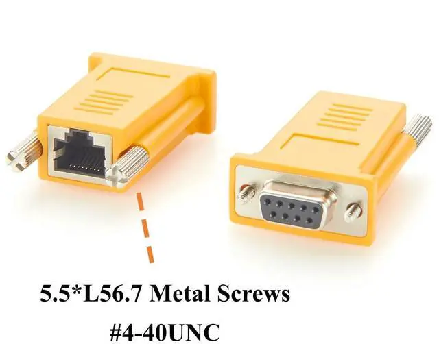 Alt view image 3 of 7 - RJ45 to DB9 Female RS232 Serial Adapter Compatible with DX9F-DTE-RJ for Console Access, POS, Data Center