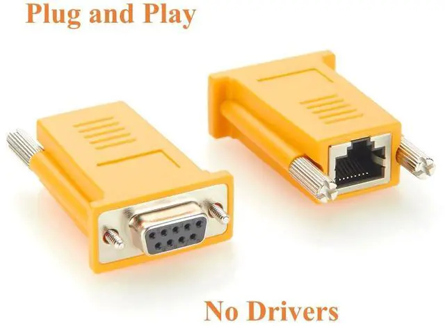 Alt view image 5 of 7 - RJ45 to DB9 Female RS232 Serial Adapter Compatible with DX9F-DTE-RJ for Console Access, POS, Data Center