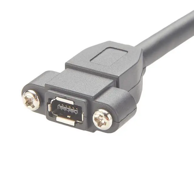 Alt view image 5 of 7 - IX A Key to RJ45 Cat6A Ethernet Cable 10Gbps Shielded IX40G-A-10P-JC(7.0) IX Type A Female to RJ45 Plug Screw Panel Mount Cord for Industrial Camera Machine Vision Robotic(0.3M/0.98FT)