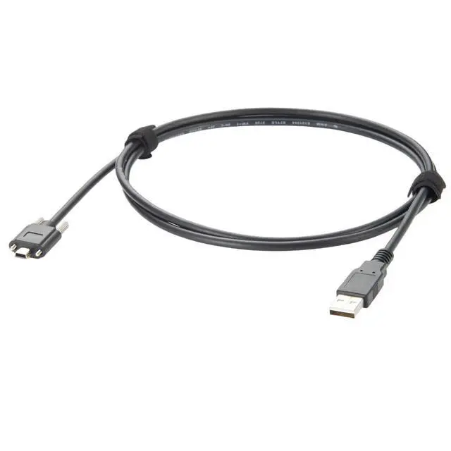 Alt view image 2 of 7 - USB 2.0 A to Mini USB B Cable with M2 Screw Lock 480Mbps USB 2.0 Charging & Data Cable Mini USB 5Pin Cord for Industrial Camera/Machine Vision/External HDDS/Camera/Card Readers/MP3 (3M/10FT)