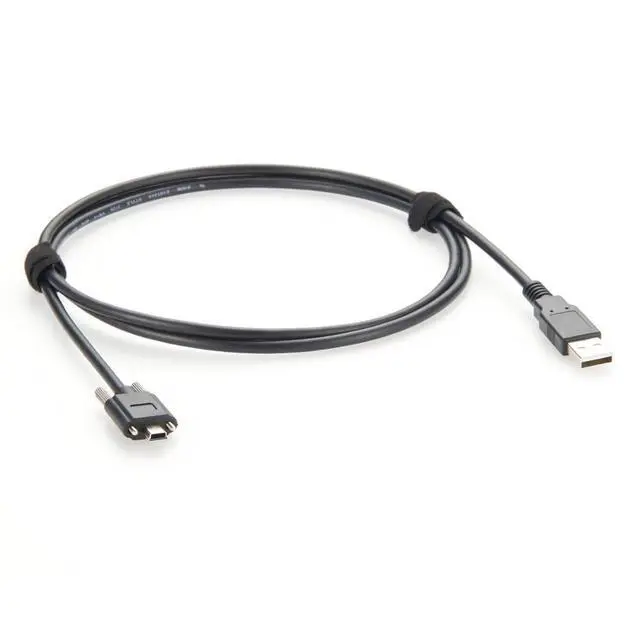 Alt view image 4 of 7 - USB 2.0 A to Mini USB B Cable with M2 Screw Lock 480Mbps USB 2.0 Charging & Data Cable Mini USB 5Pin Cord for Industrial Camera/Machine Vision/External HDDS/Camera/Card Readers/MP3 (3M/10FT)