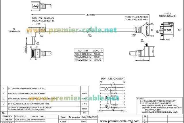 Alt view image 7 of 7 - Right Angle USB 3.0 A Male to Micro USB 3.0 Male Cable with Screw Lock 5Gbps Data Cable for Industrial Camera, Machine Vision (0.5M/1.64FT)