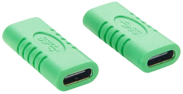 Alt view image 7 of 7 - USB C Coupler Female to Female Adapter USB 3.1 Type C Extender USB 3.1 Gen 2 Gender Changer Converter Connector 10G Data Transfer PD 100W for USB HUB Laptop Tablet (5PCS)