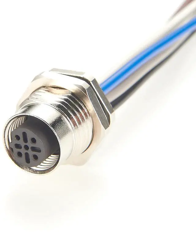 Main image of M12 B Code 5Pin Female Front Panel Mount Cable IP67 M12 Power Connector with Pre-Assembled Wires Bulkhead Chassis Electrical Cable Sensor Receptacle for NMEA2000 CAN BUS(0.2M/0.66FT) (Female)