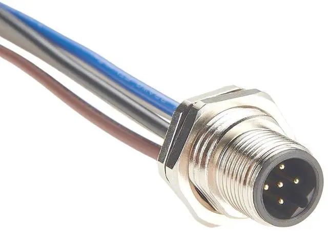 Main image of M12 B Code 5Pin Male Front Panel Mount Cable IP67 M12 Power Connector with Pre-Assembled Wires Bulkhead Chassis Electrical Cable Sensor Receptacle for NMEA2000 CAN Bus(0.2M/0.66FT) (Male)