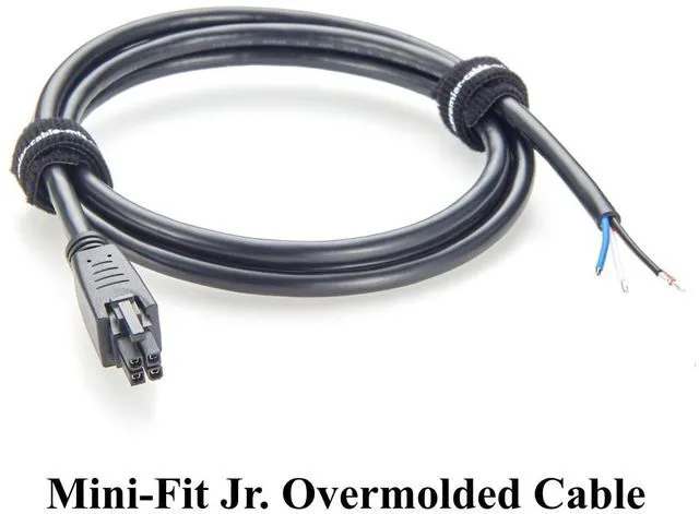 Alt view image 6 of 7 - Mini-Fit Jr. 4.2mm 4Pin Receptacle Housing to Open End Cable Dual Row 4 Circuits Power & Signal Cable Compatible with 39-01-2040 (1PC, 1.5M/4.92FT)