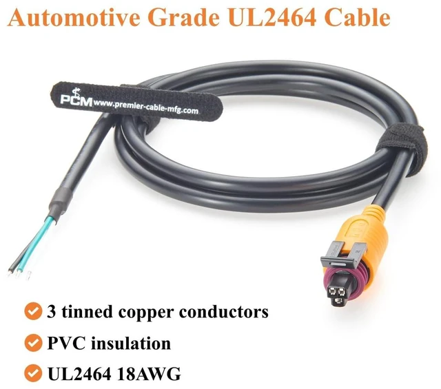 Alt view image 5 of 7 - Metri-Pack 150 3 Pin Connector Harness Compatible with Delphi Aptiv 12065287 Automotive Sensor Wiring Cable Waterproof Engine Pigtail for Pressure Sensor, MAP, Vehicle Repair, ECU (1.5M/4.92FT)