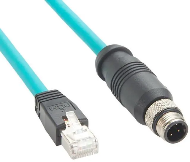 Alt view image 2 of 5 - M12 to RJ45 Cable M12 4Pin D Code to RJ45 Cat6A Industrial Ethernet Cable High Flex Waterproof Shielded GigE Vision Camera Cord for Vision Sensor Profinet Network Switches Control Power (2M/6.6FT)