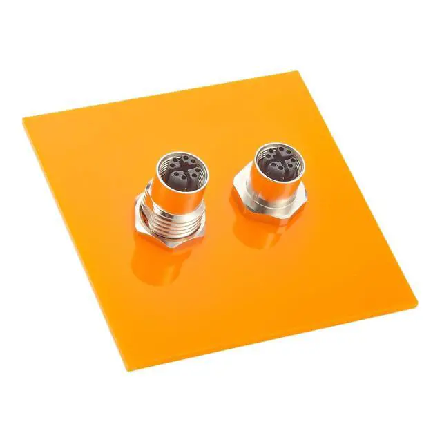 Alt view image 4 of 5 - M12 X-Code 8 Pin Bulkhead Connector 10Gbps Cat6A Ethernet Shielded Female to Female Wall Panel Mount Socket IP67 Waterproof Circular Connector for Industrial Network Automation (2PCS)