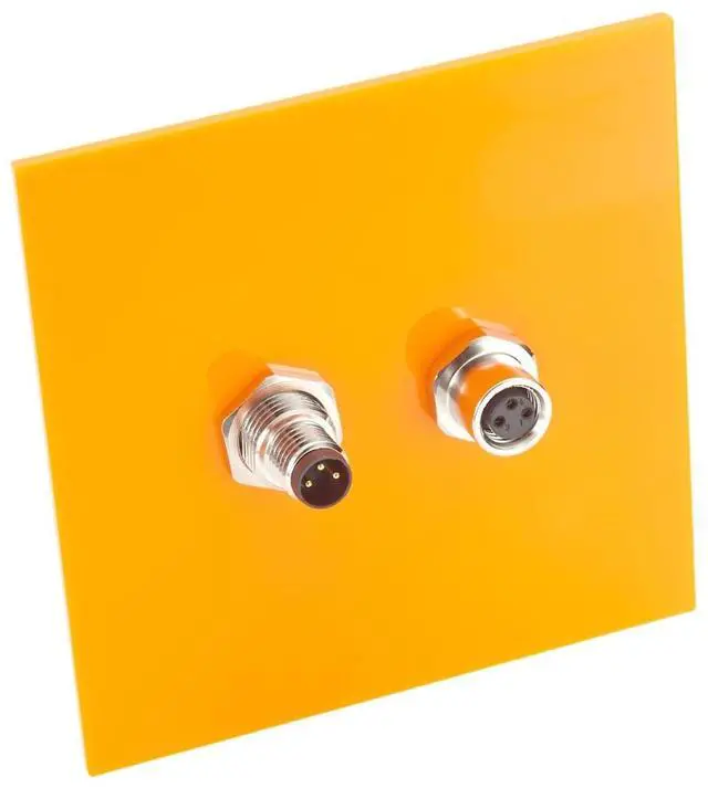 Alt view image 7 of 7 - M8 A-Code 3 Pin Male to Female Bulkhead Connector Straight Industrial Sensor Circular Connector IP67 Shielded Feedthrough Panel Mount Socket Receptacle For Control Cabinet I/O System Automation (1PCS)