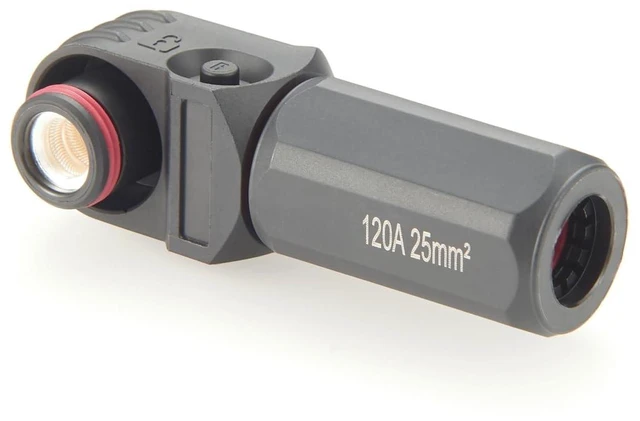 Main image of IP67 Waterproof 25mm² 120A High Voltage High Current Battery Energy Storage Connector Right Angle Single Core Plug,1PC (Black, 120A)