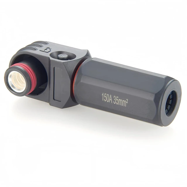 Main image of IP67 Waterproof EV Battery Container Connector Right Angle 150A 35mm² HV Energy Storage Plug,1PC (Black, 150A)