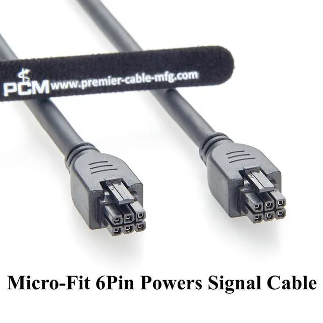 Alt view image 6 of 7 - 43025-0600 Micro-Fit 3.0 6 Circuits Cable Micro-Fit 3.0 6Pin Female to Female Receptacle Socket Power and Signal Assembly Compatible with 2451320620 (1PC, 2M/6.6FT)