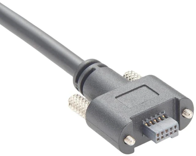 Alt view image 3 of 7 - Compatible with SAMTEC ISDF-05-D 10Pin Female to Tinned Flying Leads Industrial Camera GPIO Power I/O Trigger Cable for GigE Camera (1.5M/4.92FT)