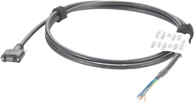 Alt view image 2 of 7 - Compatible with SAMTEC ISDF-05-D 10Pin Female to Tinned Flying Leads Industrial Camera GPIO Power I/O Trigger Cable for GigE Camera (10M/32.8FT)