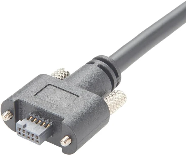 Alt view image 4 of 7 - Compatible with SAMTEC ISDF-05-D 10Pin Female to Tinned Flying Leads Industrial Camera GPIO Power I/O Trigger Cable for GigE Camera (10M/32.8FT)