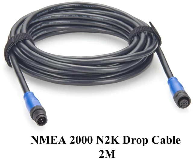 Alt view image 3 of 7 - NMEA 2000 N2K Starter Kit Marine Grade Backbone Drop Cable 2 Port Tees Terminators Power Cable with Fuse for Lowrance Simrad B&G Navico Garmin Networks (Kit-E)