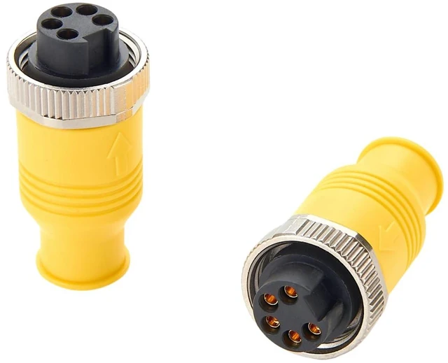 Alt view image 4 of 6 - Mini Termination Resistor DeviceNet Trunk 7/8"-16UN Mini-Change Female 5 Poles with 120 Terminator IP67 Waterproof for NMEA2000 CAN Bus CANopen (Female)