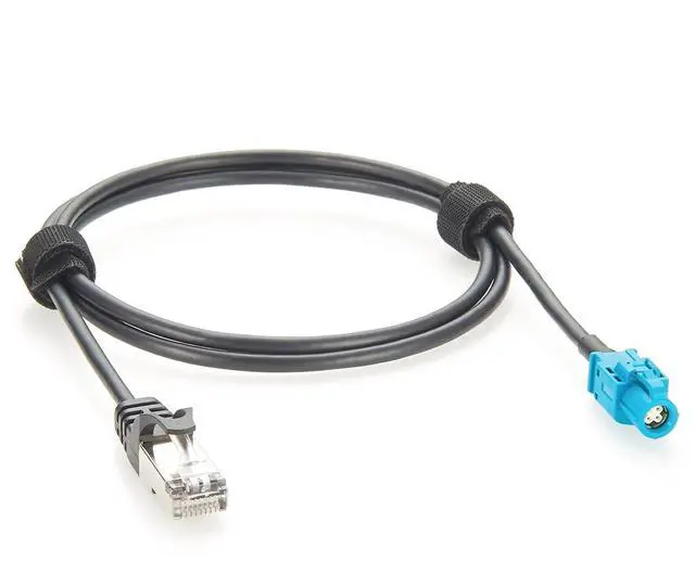 Main image of RJ45 8P8C to HSD LVDS Cable 1Gbps HSD 4 Pin Z Code Female to RJ45 Male Cat5e Ethernet Network LAN Cable Shielded High-Speed Data for Car Infotainment, ADAS, Automotive Camera(1M/3.28FT)