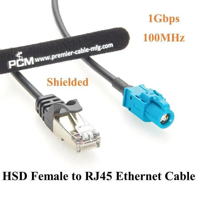 Alt view image 4 of 7 - RJ45 8P8C to HSD LVDS Cable 1Gbps HSD 4 Pin Z Code Female to RJ45 Male Cat5e Ethernet Network LAN Cable Shielded High-Speed Data for Car Infotainment, ADAS, Automotive Camera(1M/3.28FT)
