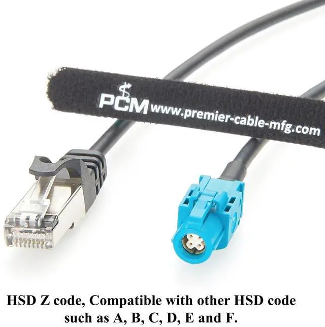 Alt view image 5 of 7 - RJ45 8P8C to HSD LVDS Cable 1Gbps HSD 4 Pin Z Code Female to RJ45 Male Cat5e Ethernet Network LAN Cable Shielded High-Speed Data for Car Infotainment, ADAS, Automotive Camera(1M/3.28FT)
