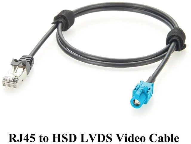 Alt view image 6 of 7 - RJ45 8P8C to HSD LVDS Cable 1Gbps HSD 4 Pin Z Code Female to RJ45 Male Cat5e Ethernet Network LAN Cable Shielded High-Speed Data for Car Infotainment, ADAS, Automotive Camera(1M/3.28FT)