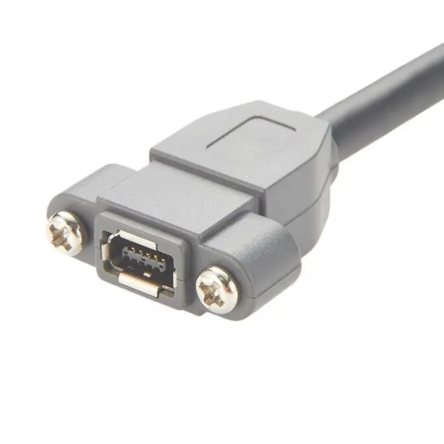Alt view image 6 of 7 - IX A Key Industrial Cat6A Ethernet Extension Cable Screw Panel Mount 10Gbps Shielded Type A In-line Jack Male to Female Cable for Machine Vision Industrial Switches Camera PoE(0.3M/0.98FT)